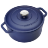 Gusseiserner Bräter Ø 24 cm blau