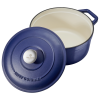 Gusseiserner Bräter Ø 24 cm blau