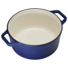 Gusseiserner Bräter Ø 24 cm blau