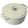 Gusseiserner Bräter Ø 24 cm creme