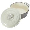 Gusseiserner Bräter Ø 24 cm creme
