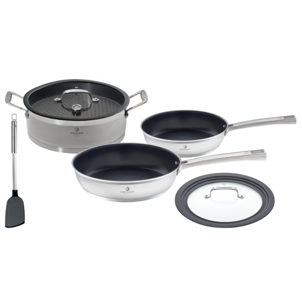 Pfannen Set, 4-tlg. + Pfannenwender