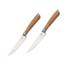 Steakmesser mit Griff aus Olivenholz, 2er Set