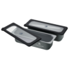 Food Container mit Glasdeckel, 2er Set