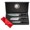 Damastmesser Set 3-tlg., Chef | Santoku | Universal