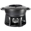 Gusseisernes Fondue-Set