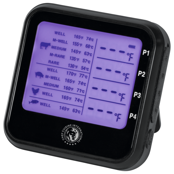 BBQ Grillthermometer Digital mit 4 Sonden – Bild 4
