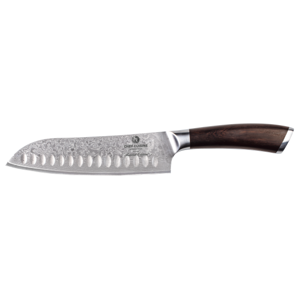 Damast Messer Set Ebenholz 2-tlg., Chef | Santoku – Bild 4