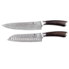 Damast Messer Set Ebenholz 2-tlg., Chef | Santoku