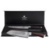Damast Messer Set Ebenholz 2-tlg., Chef | Santoku