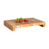 Teakholz Schneidetisch mit Auflagen