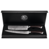 Damast Messer 2er-Set, Ebenholz, Nakiri | Fleischmesser