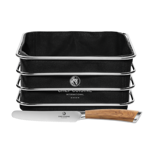 Brotkorb-Set mit Frühstücksmesser – Bild 2