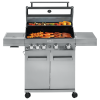 BBQ CHEF Gas Grill 4 + 1, inklusive Hochtemperaturzone