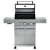 BBQ CHEF Gas Grill 3 + 1, inklusive Hochtemperaturzone