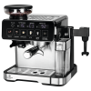 Barista Siebträgermaschine mit Mahlwerk und Milchaufschäumer